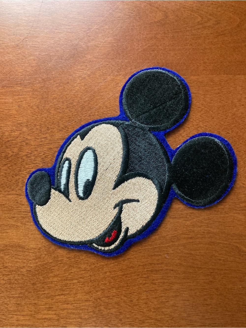 Large Mickey Mouse Embroidered Patch - Disney Walt Disney Mickey